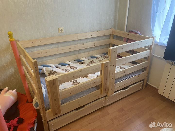 Детская кровать из массива дерева 160х80