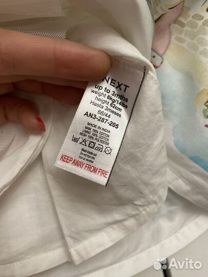 Платье next 3 мес