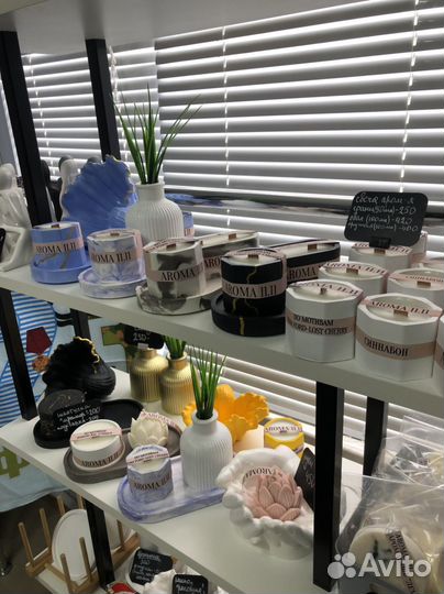 Изделия из скульптурного гипса,свечи