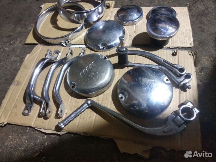 Запчасти на мотоцикл иж хромированные