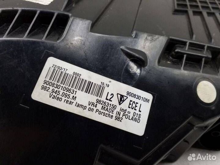 Фонарь задний левый Porsche Cayman