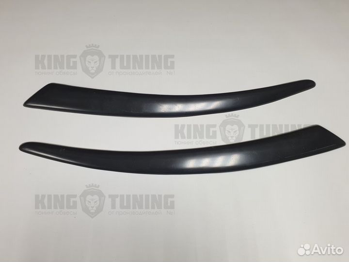 Реснички на фары для Audi A6 C6 (абс пластик)