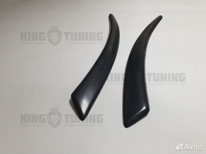 Реснички на фары для Audi A6 C6 (абс пластик)