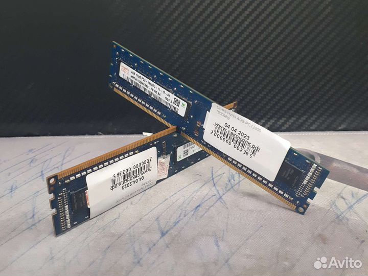 Оперативная память ddr3 Hynix 4 gb 1600mhz