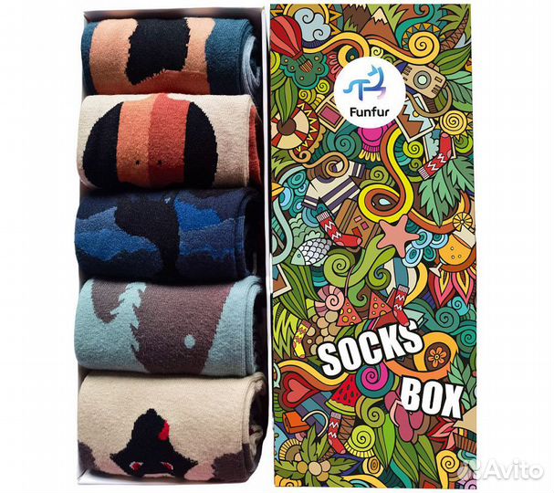 Носки Funfur Wolf в наборе 5 пар