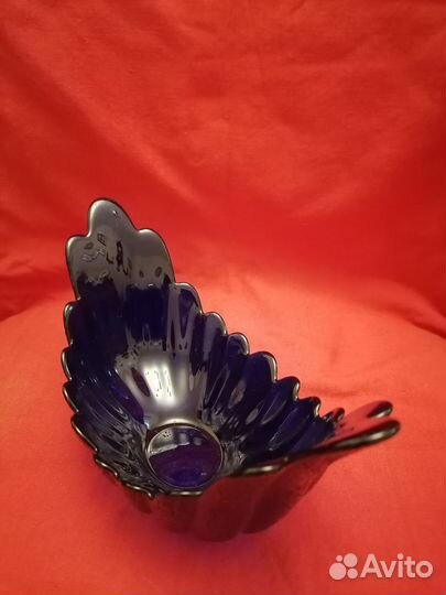 Ваза конфетница сухарница СССР Гусь Хрустальный