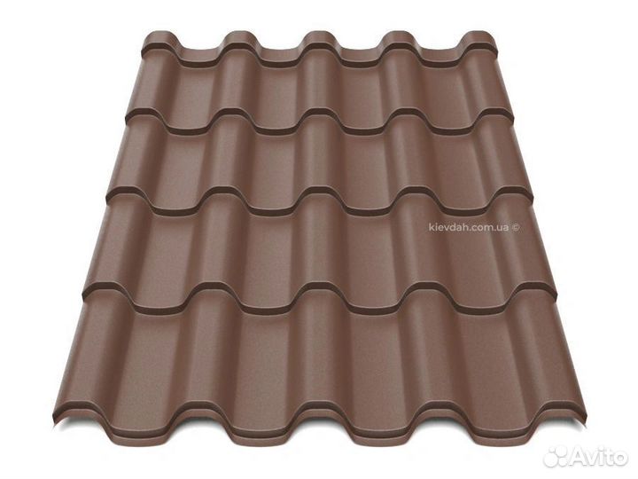 Металлочерепица. Надежная крыша, доставка Ral8707