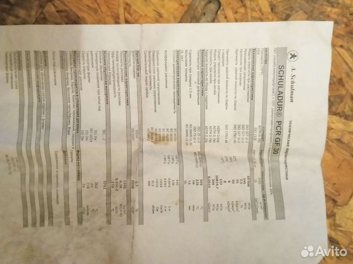 Гранулы, литьё под давлением,schuladur PCR GF 30