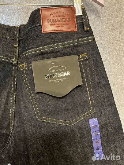 Pull and bear selvedge джинсы