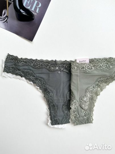 Женские трусы (3 шт) бразильяно hm XS, S, M, L