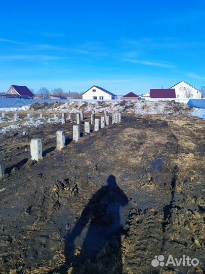 Свайный фундамент за 1 день