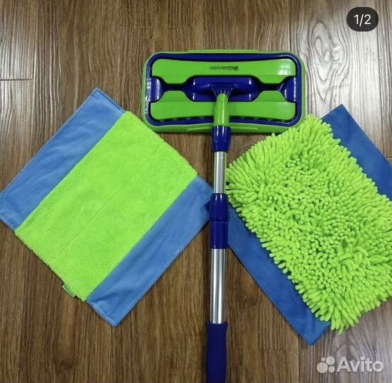 Универсальная швабра С двумя насадками aquamatic Ш