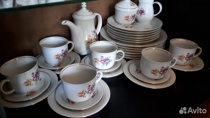 Немецкий кофейный сервиз Kahla, времён СССР