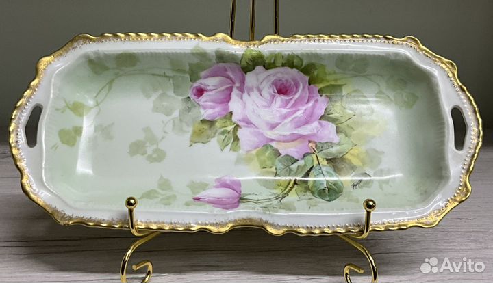 Антикварная глубокая релетница/блюдо. Франция