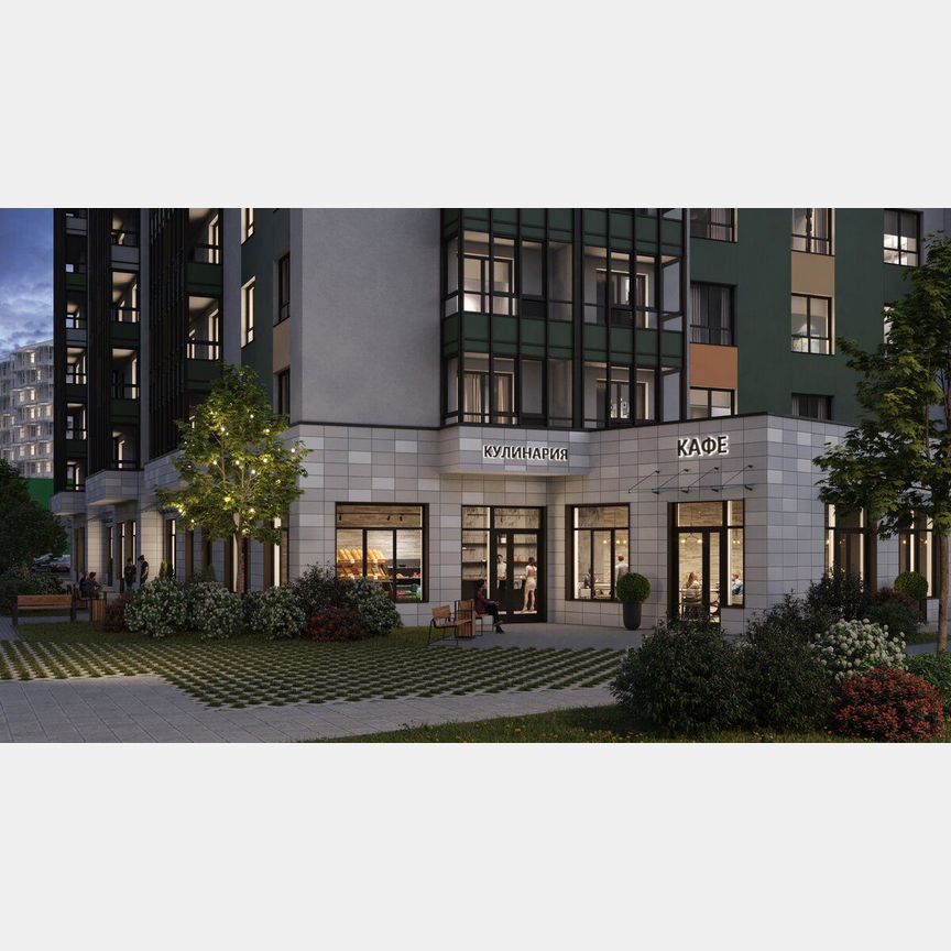 2-к. квартира, 48,3 м², 13/18 эт.