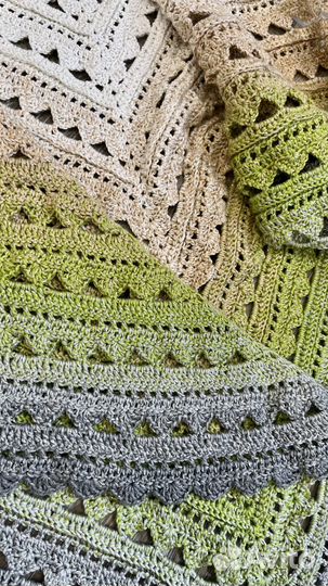 Бактус шаль платок вязаный