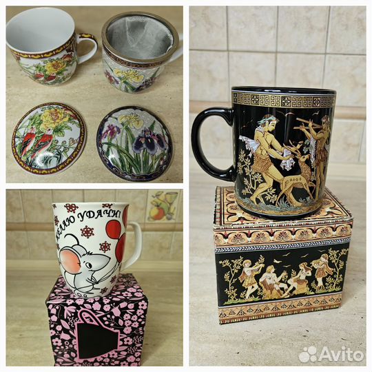 Чашки и кружки для чая разные