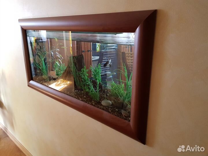 Аквариум панорамный 160 литров с тумбой