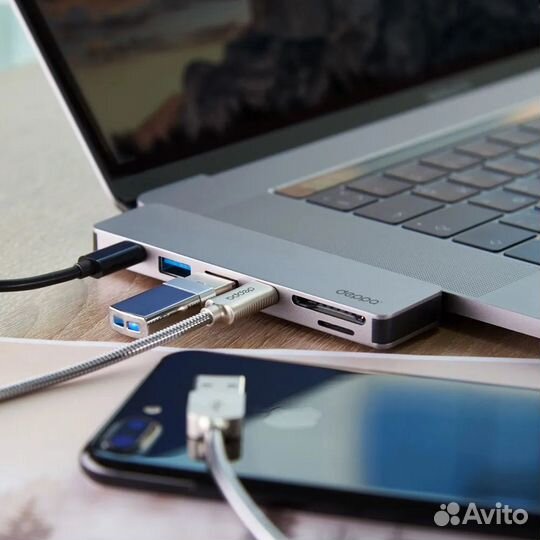 USB-хаб для MacBook 7 в 1