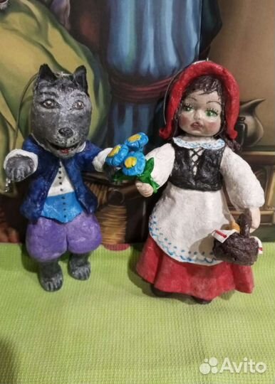 Ватные елочные игрушки (набор)