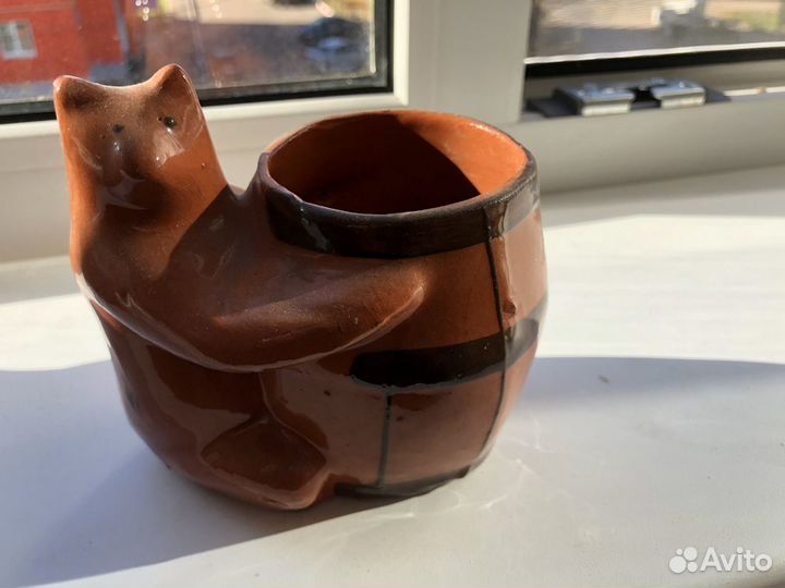 Советский сувенир - Мишка с бочкой