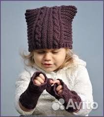 Шапка для девочки весна осень 7-8 лет