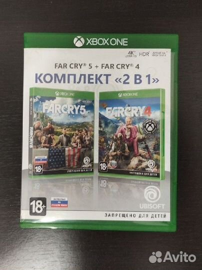 Игры на xbox One диски far cry 4 +far cry 5