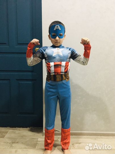 Костюм супергероя(капитан Америка) новогодний