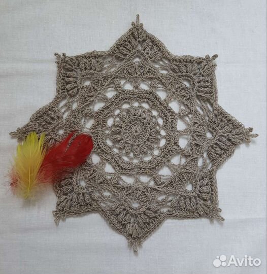 Салфетки рельефные вязаные крючком