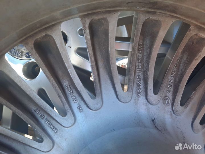 Передние и задние диски R19 на Мерседес 222