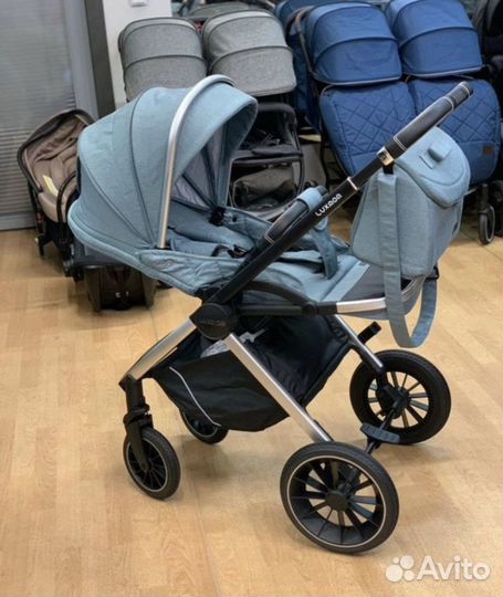 Коляска 3в1 Новая качество (оливковый)