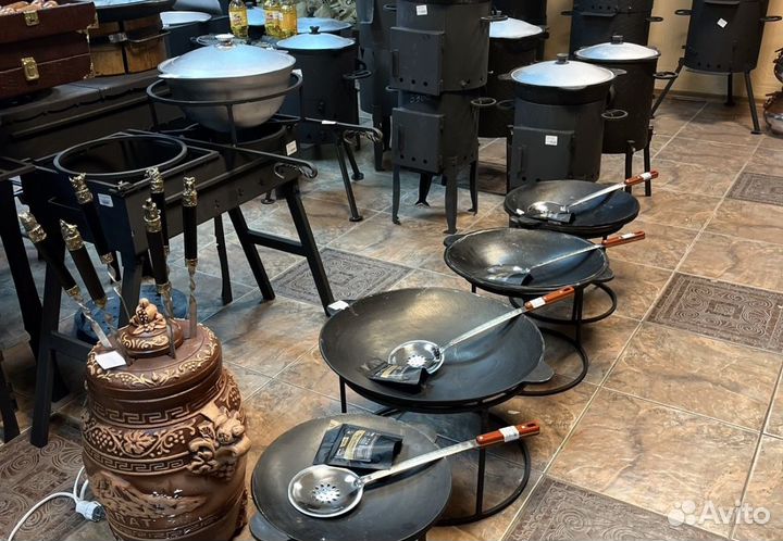 Садж чугунный + лопатка в подарок