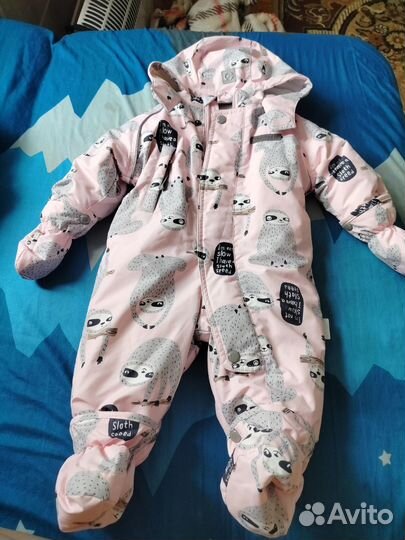 Зимний комбинезон для девочки 62 68