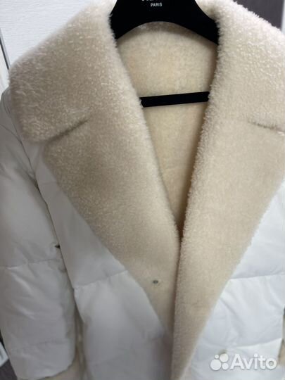 Пуховик белый женский
