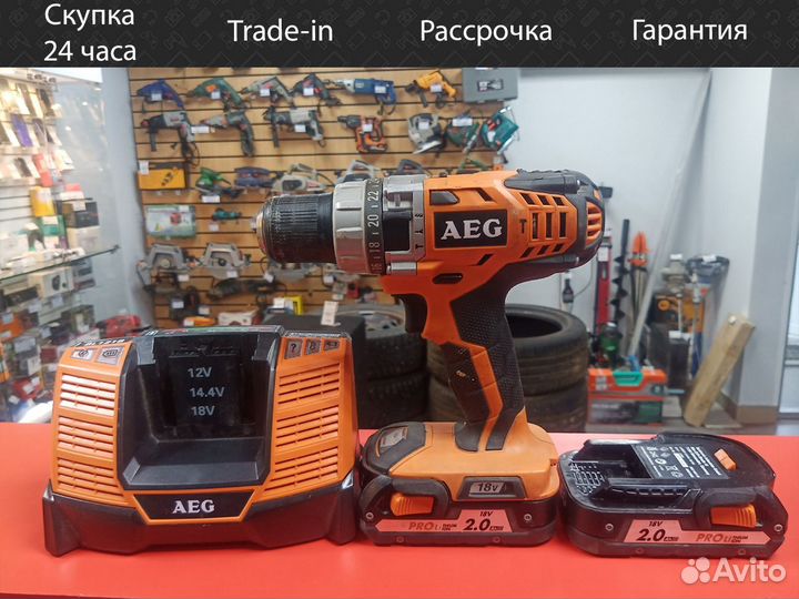 Ударная дрель-шуруповерт AEG BSB 18
