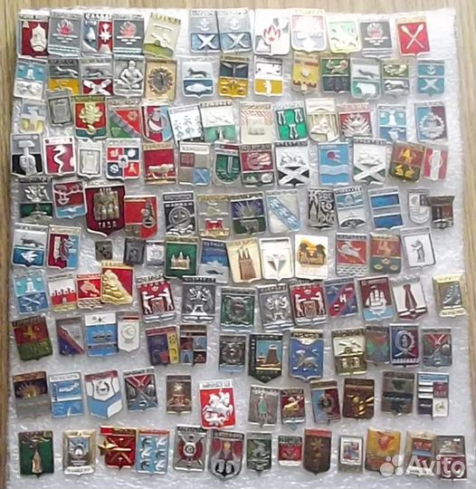 Коллекция значков Гербы СССР оптом,Каталог
