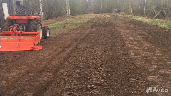 Фрезерование/вспашка/обработка земельного участка