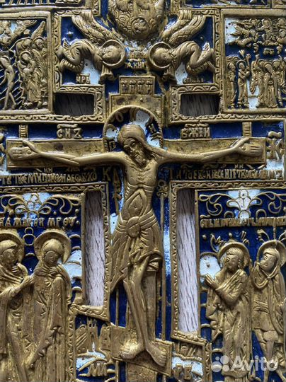 Патриарший крест. Распятие. Праздники. Икона
