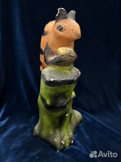 Белка статуэтка фигурка гипс СССР в реставрацию