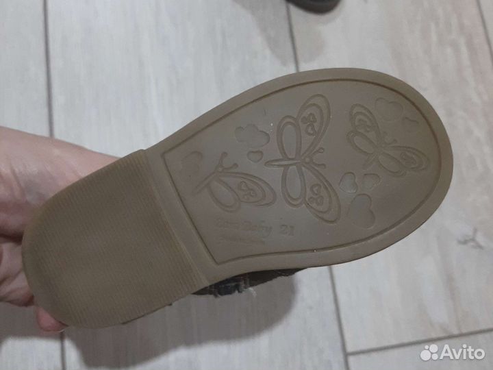 Ботинки детские 21 размер для девочки Zara baby