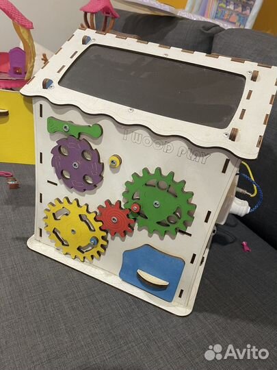 Бизиборд домик со светом большой