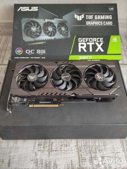 Видеокарта asus TUF 3060 Ti OC 8GB