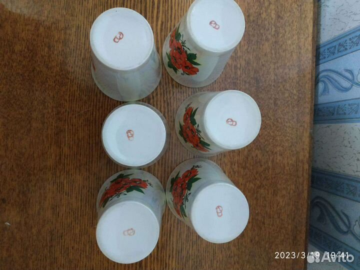 Стаканы перламутр СССР ретро винтаж