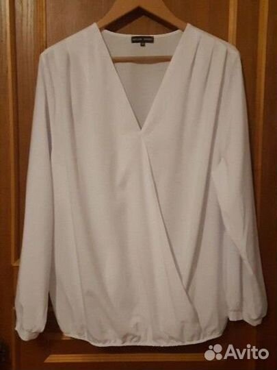 Блузка базовая белая 56 размер