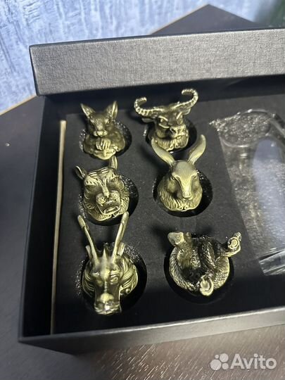 Стопки перевертыши 12 шт с графином