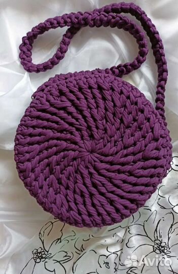 Cумка вязанная вставка смола