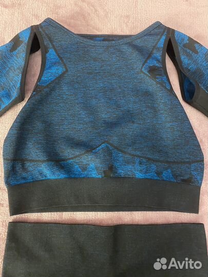 Костюм для фитнеса рашгард + леггинсы