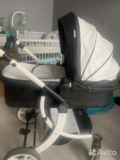 Коляска 2 в 1 эко кожа