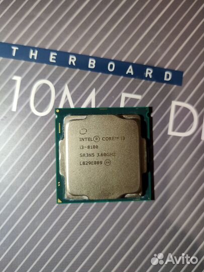 Процессор Intel core i3-8100 и материнская плата