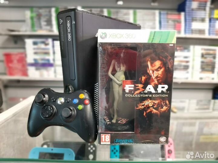 Xbox 360 320gb + Лимитированное издание F.E.A.R
